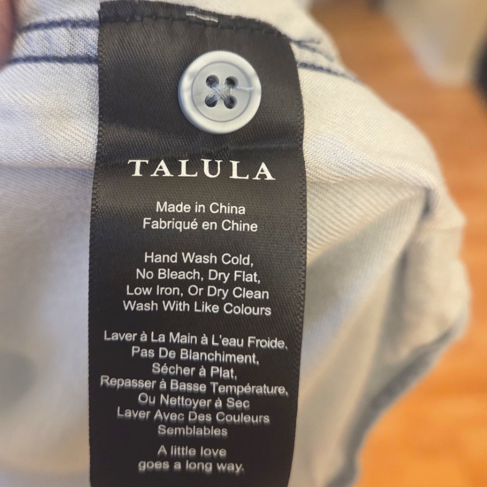Talula Button Down Size Small - Picture 4 of 7